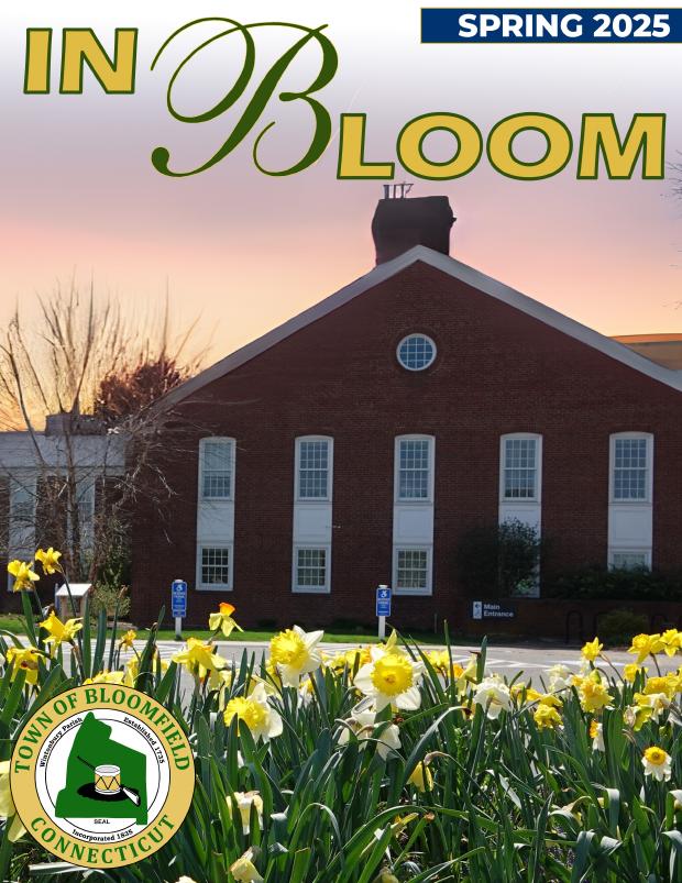 Cover of the In Bloom quarterly newsletter, Spring edition